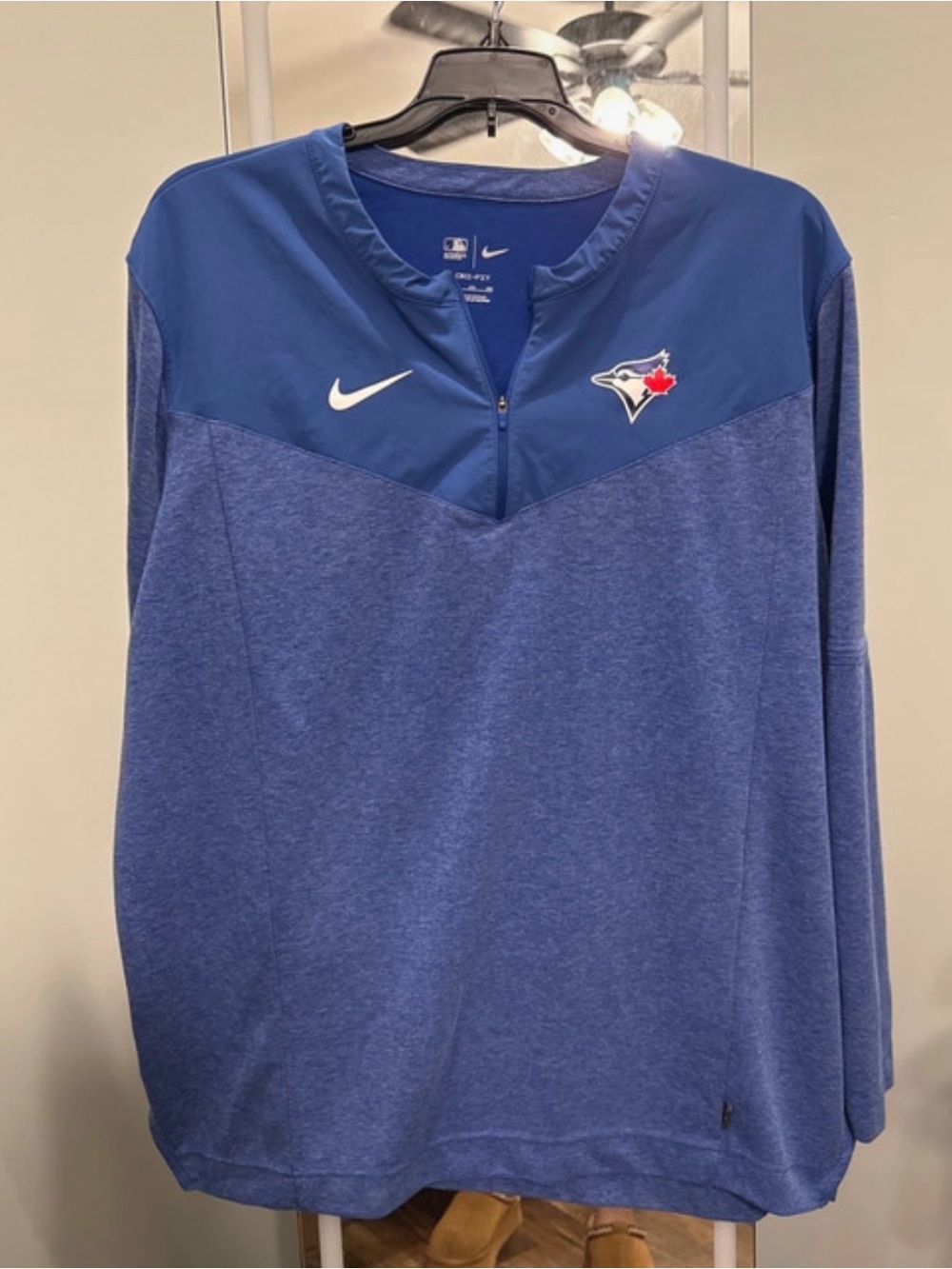 Nike Men's Blue Toronto Blue Jays Quarter-Zip Pullover